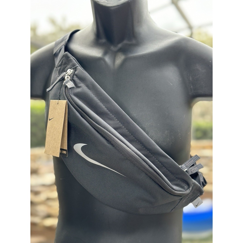 Nike Heritage Waist Bag FZ7221-060 Grey Adjustable Crossbody NWT